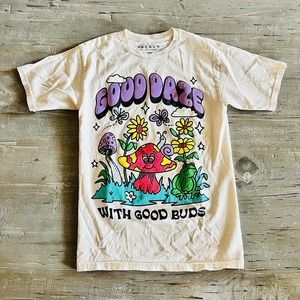 PacSun Good Daze with Good Buds Men’s Short Sleeve T-shirt Size Small EUC